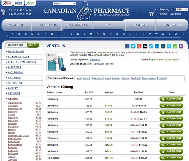 Ipratropium albuterol nebulizer - buy albuterol without prescription online